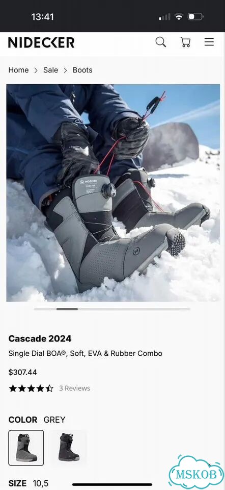 Ботинки сноубордические Nidecker 24 Cascade фото 3