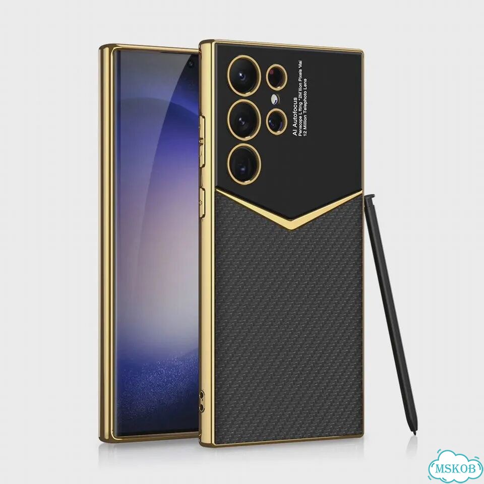 Чехол для Samsung Galaxy S25 Ultra, JS carbon fiber фото 1