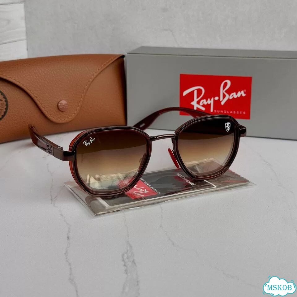 Очки Ray Ban RB 3674-M Ferrari коричневые фото 2