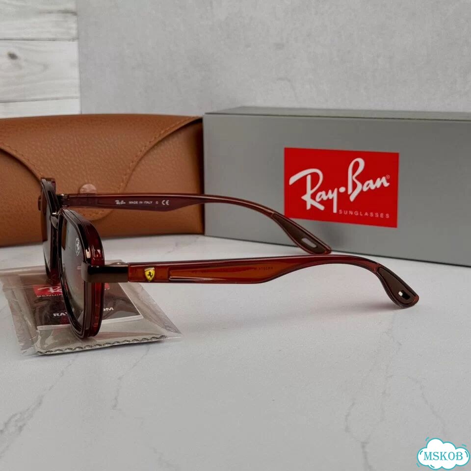 Очки Ray Ban RB 3674-M Ferrari коричневые фото 8