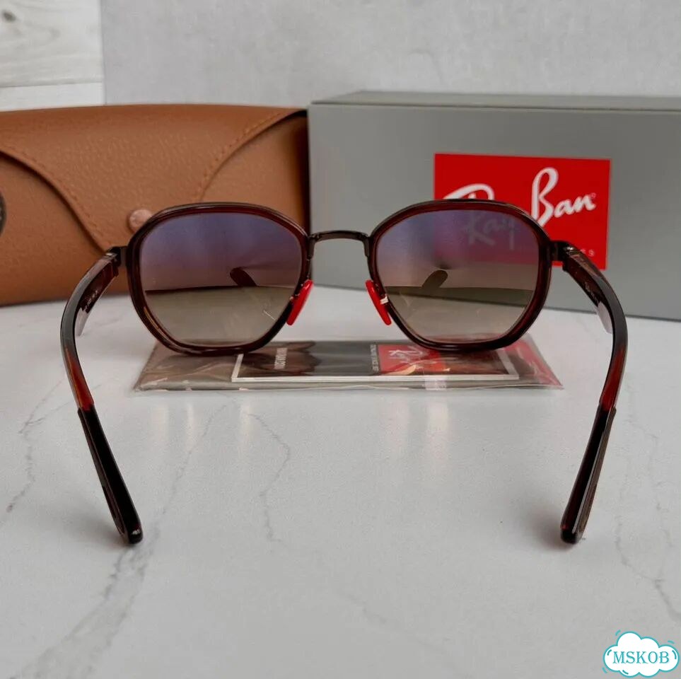Очки Ray Ban RB 3674-M Ferrari коричневые фото 9