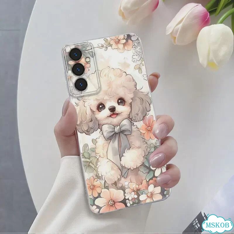 Для Samsung M31 Prime M21 M30S M13 чехол для телефона Samsung Galaxy M15 5G Цветочный прозрачный мяг фото 1