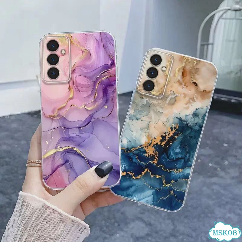 Для Samsung M31 Prime M21 M30S M13 чехол для телефона Samsung Galaxy M15 5G Цветочный прозрачный мяг фото 3