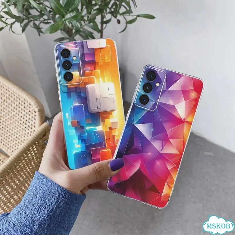 Для Samsung M31 Prime M21 M30S M13 чехол для телефона Samsung Galaxy M15 5G Цветочный прозрачный мяг фото 5