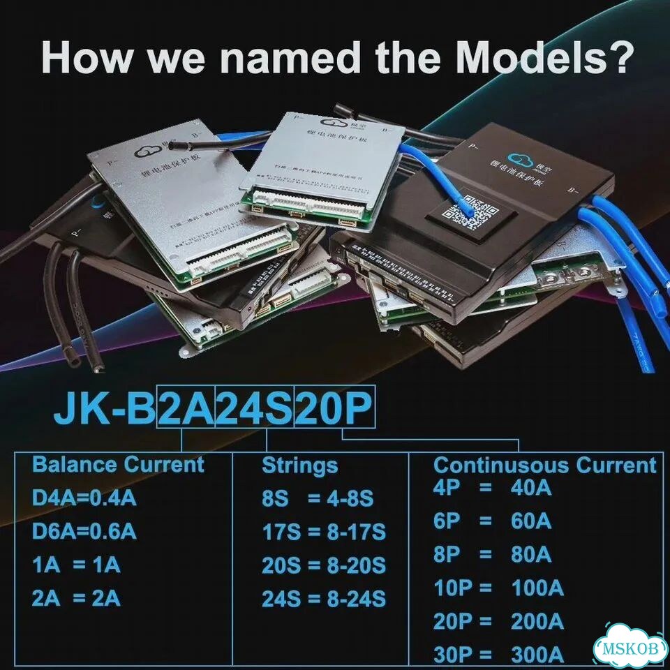 Jikong Jk BMS для аккумуляторов lifepo4 Li-Ion LTO 100A-300A 4S-24S JK-BD6A20S10P фото 3