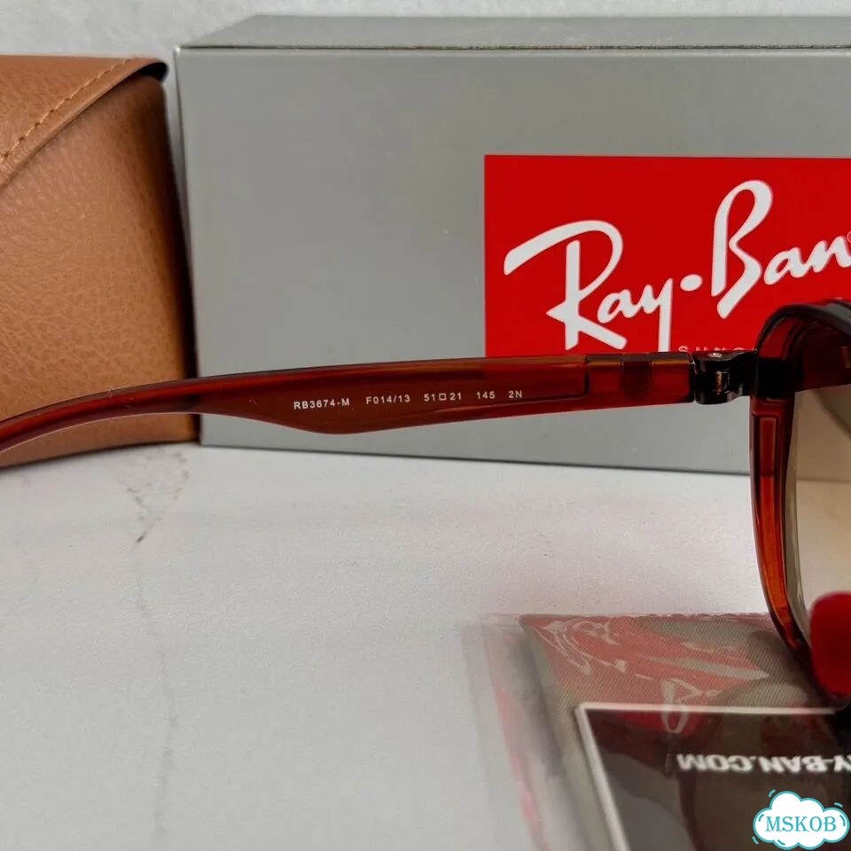 Очки Ray Ban RB 3674-M Ferrari коричневые фото 10