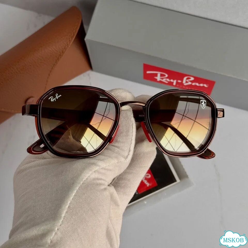 Очки Ray Ban RB 3674-M Ferrari коричневые фото 2