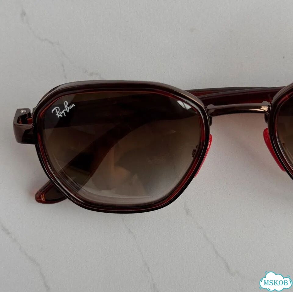 Очки Ray Ban RB 3674-M Ferrari коричневые фото 4