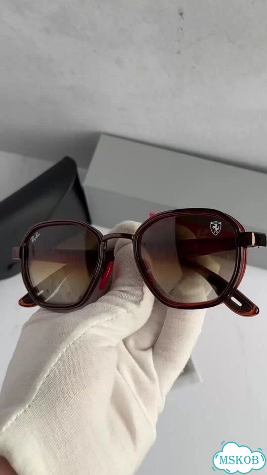 Очки Ray Ban RB 3674-M Ferrari коричневые фото 1