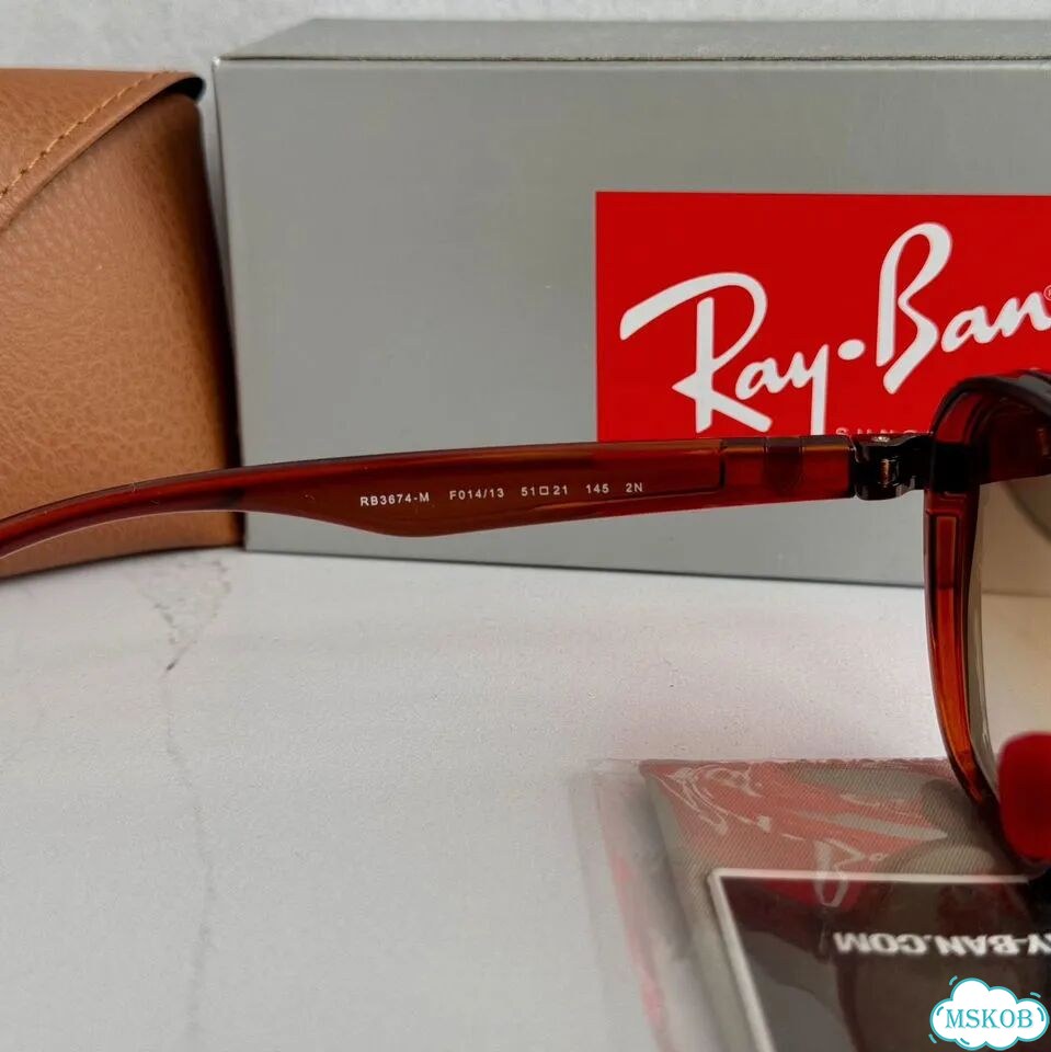 Очки Ray Ban RB 3674-M Ferrari коричневые фото 10