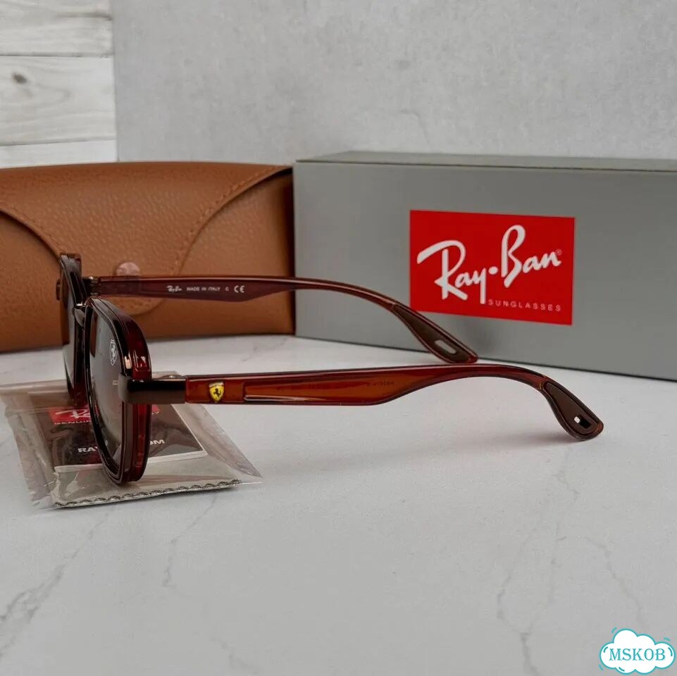 Очки Ray Ban RB 3674-M Ferrari коричневые фото 8