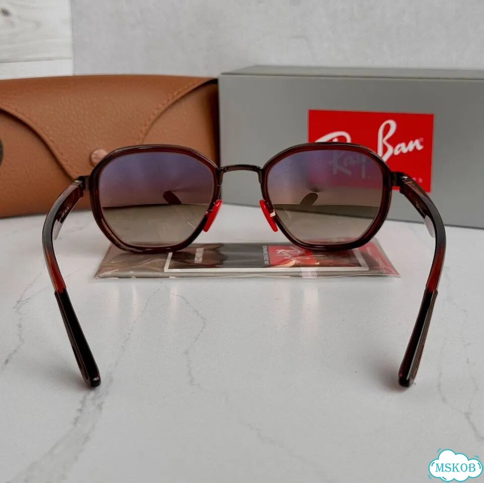 Очки Ray Ban RB 3674-M Ferrari коричневые фото 9