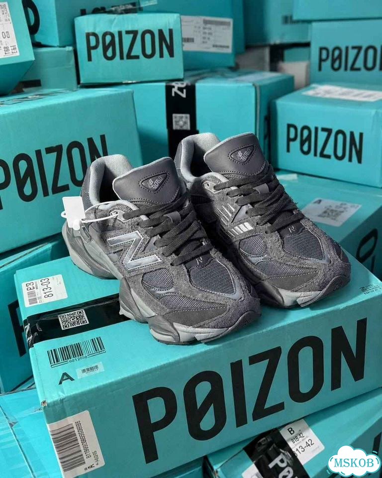 Обувь мужская New Balance 9060 Shadow Grey оригинал качество размер 45 фото 4