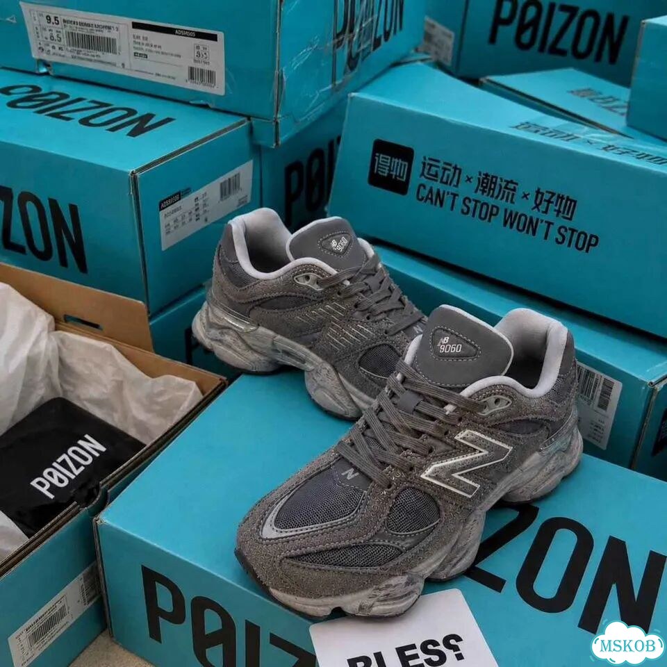 Кеды мужские New Balance 9060 Shadow Grey оригинал качество размер 44.5 фото 2