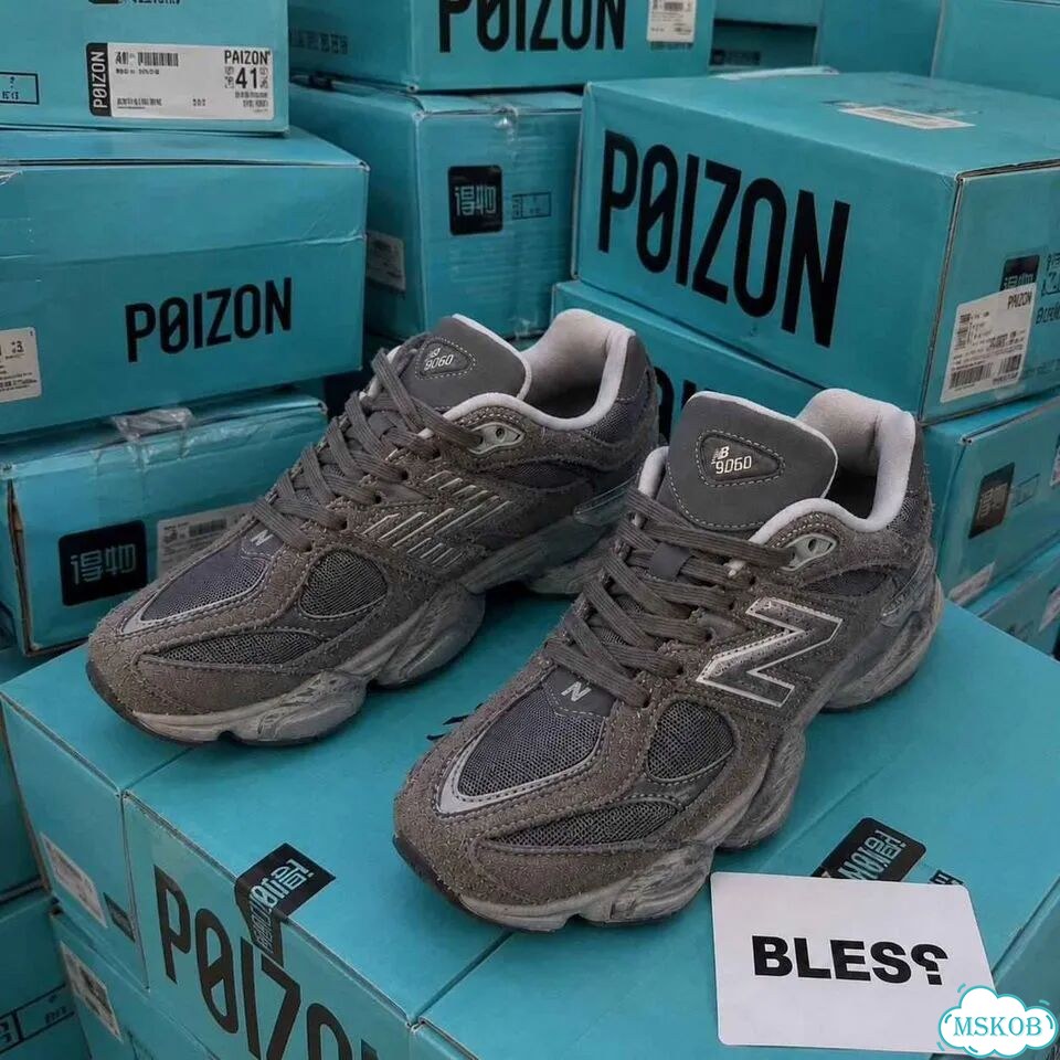 New Balance 9060 Shadow Grey оригинал качество мужские кеды размер 42-43 фото 4
