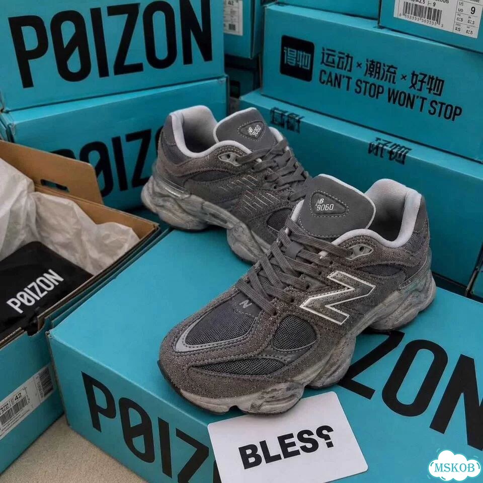New Balance 9060 Shadow Grey оригинал качество мужские кеды размер 42-43 фото 8