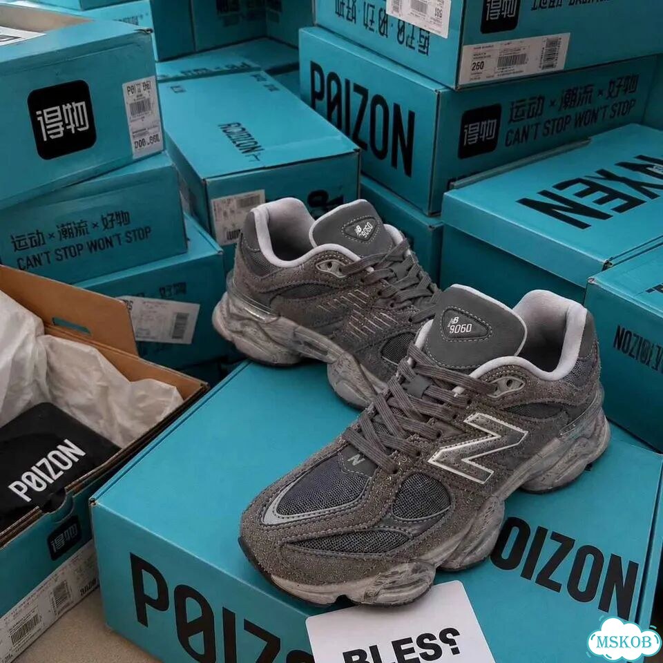 Оригинал качество New Balance 9060 Shadow Grey мужские размер 42 фото 2
