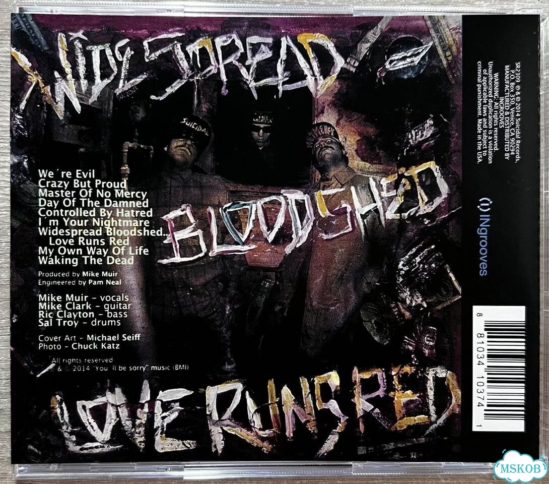 Suicidal Tendencies, No Mercy Музыкальные CD диски фото 3