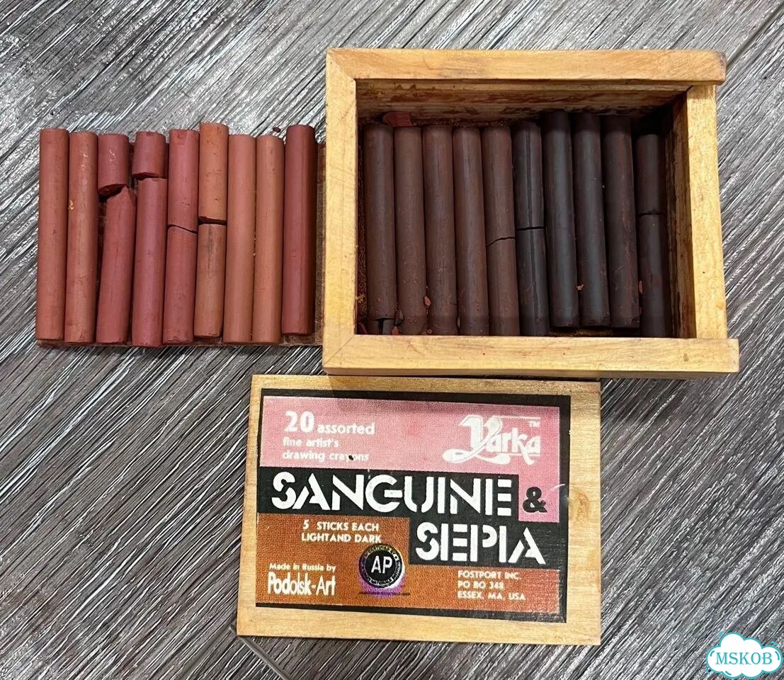 Sanguine & sepia (восковые мелки для рисования) фото 2