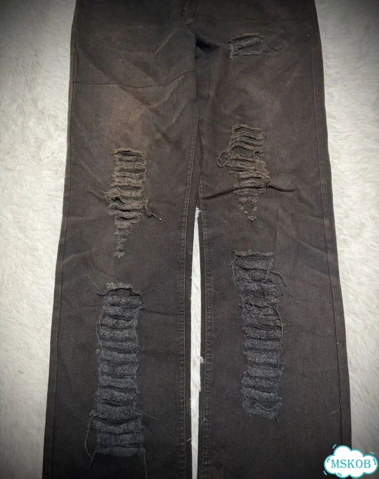 Джинсы Hysteric Glamour Distressed Studded фото 6