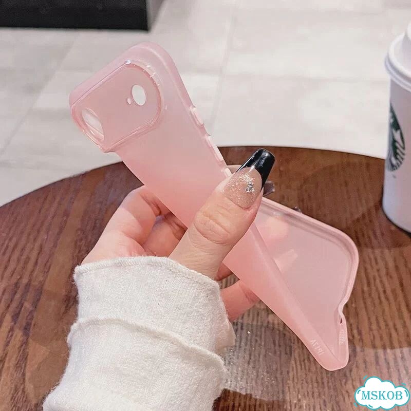 Ультратонкий мягкий силиконовый чехол 0,45 мм для iPhone Air 17 16 15 iPhone17 Эйр, Розовый, Розовый фото 5