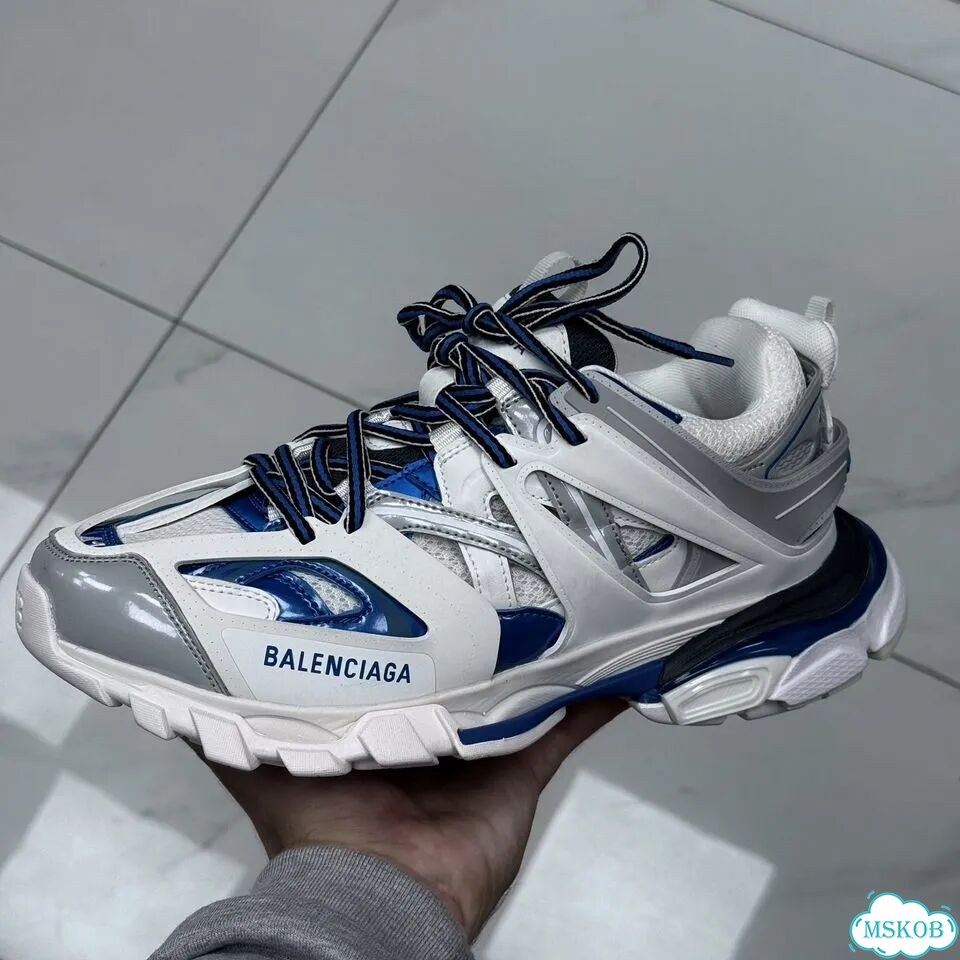 Balenciaga track 1 white blue фото 1