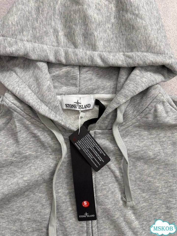 Зип худи Stone Island Grey фото 3