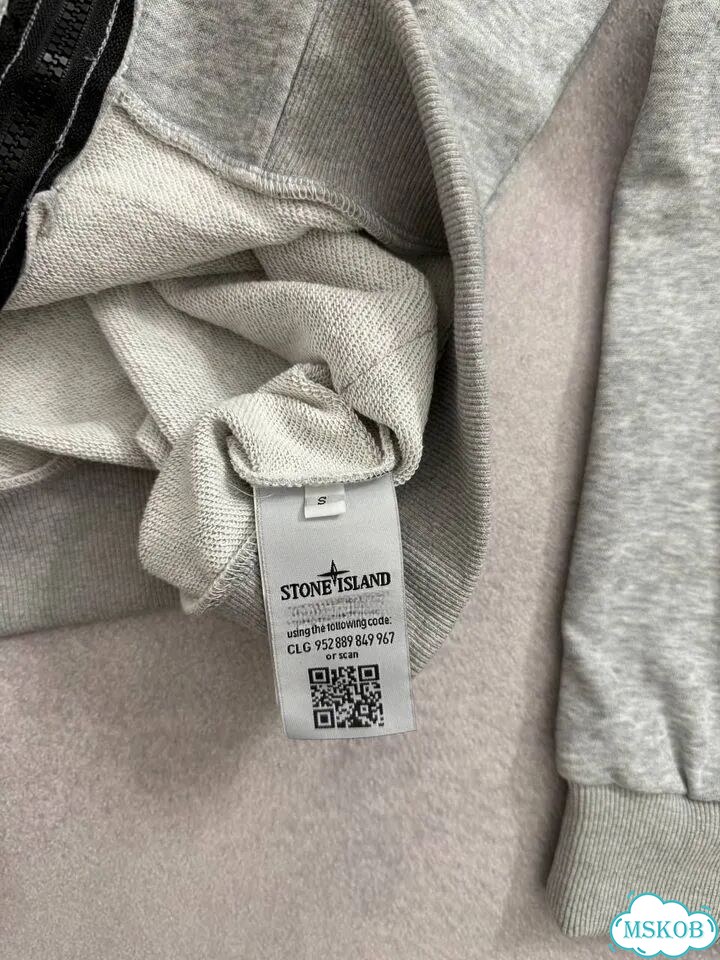 Зип худи Stone Island Grey фото 4
