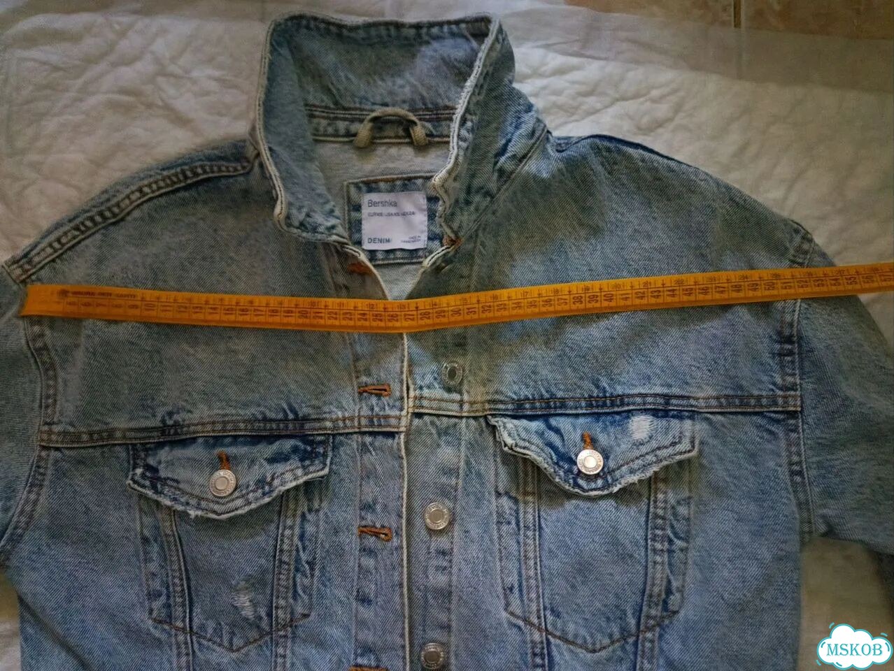Джинсовая куртка Bershka p 48 фото 1