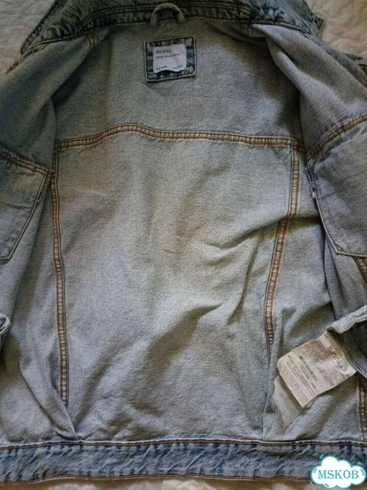 Джинсовая куртка Bershka p 48 фото 10