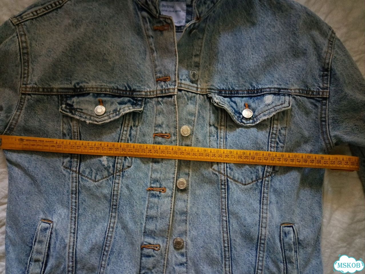 Джинсовая куртка Bershka p 48 фото 2