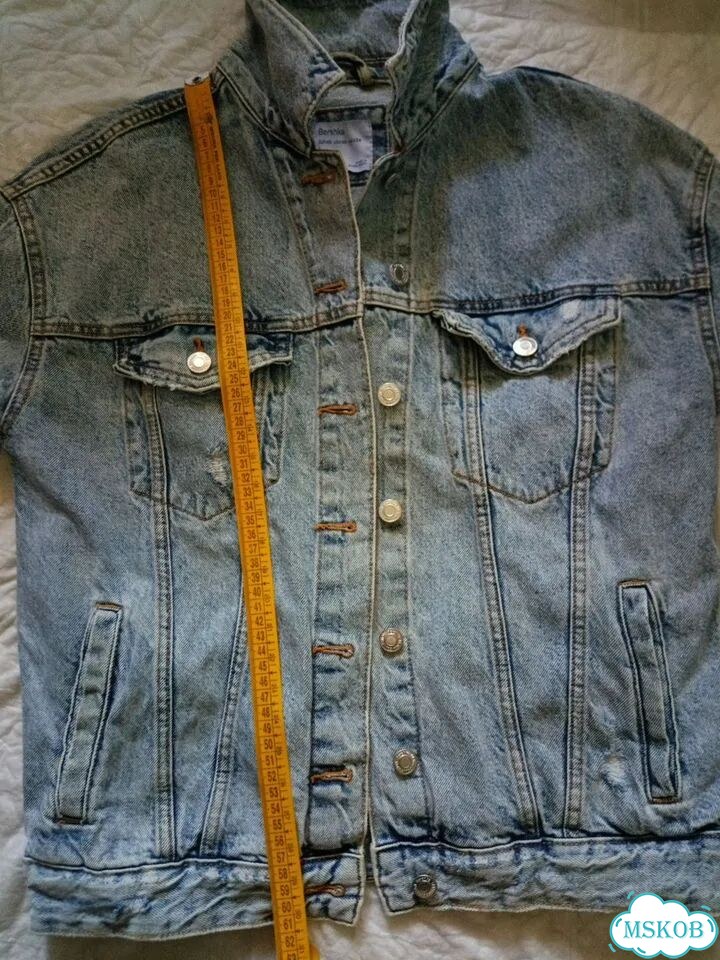 Джинсовая куртка Bershka p 48 фото 3
