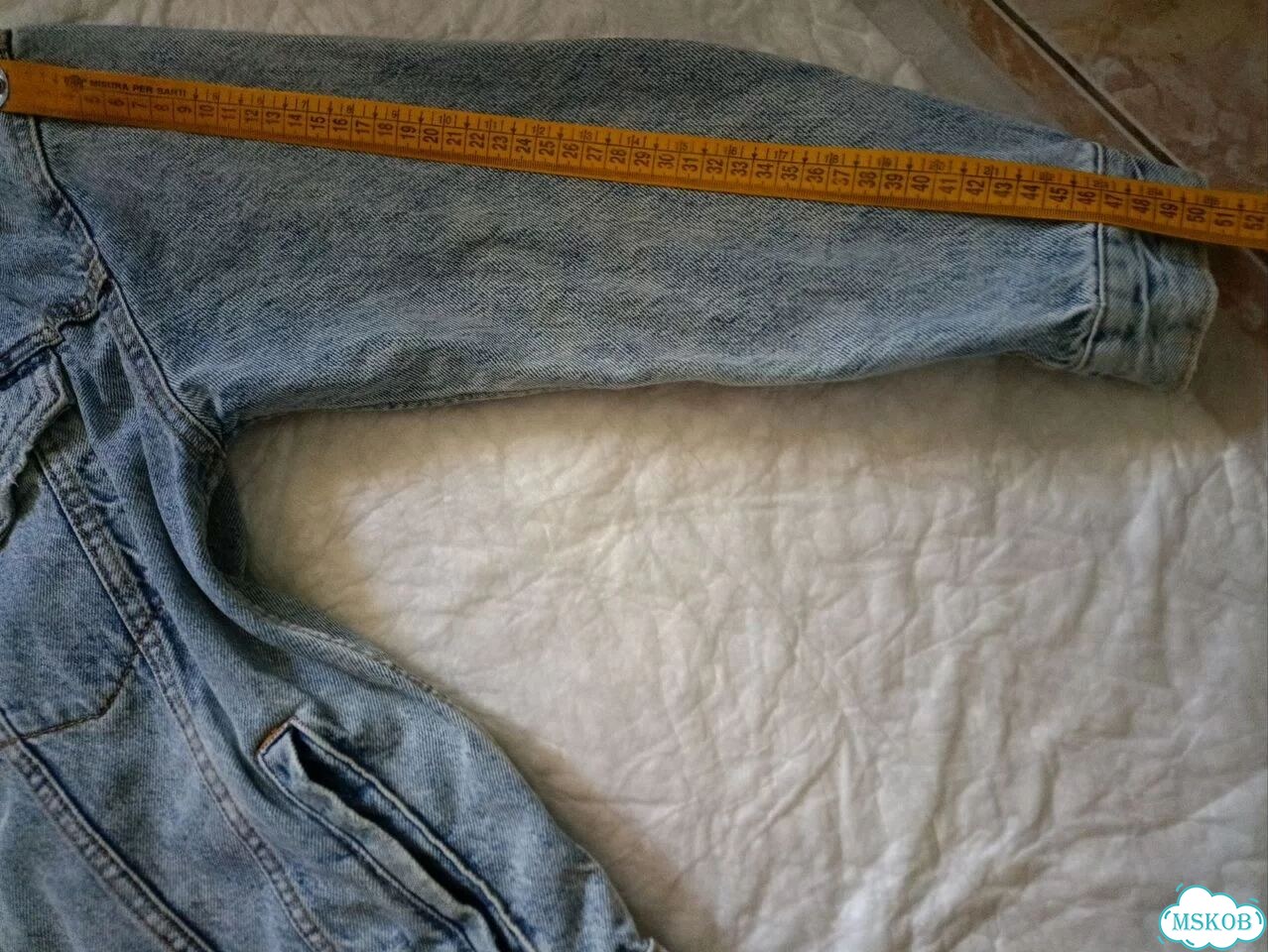 Джинсовая куртка Bershka p 48 фото 4