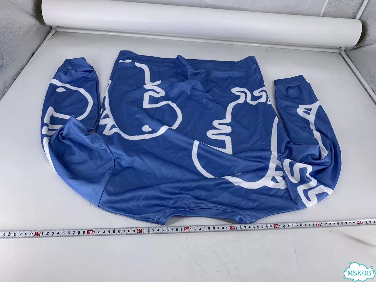 Свитер кофта синяя новая 4XL с динозаврами фото 2