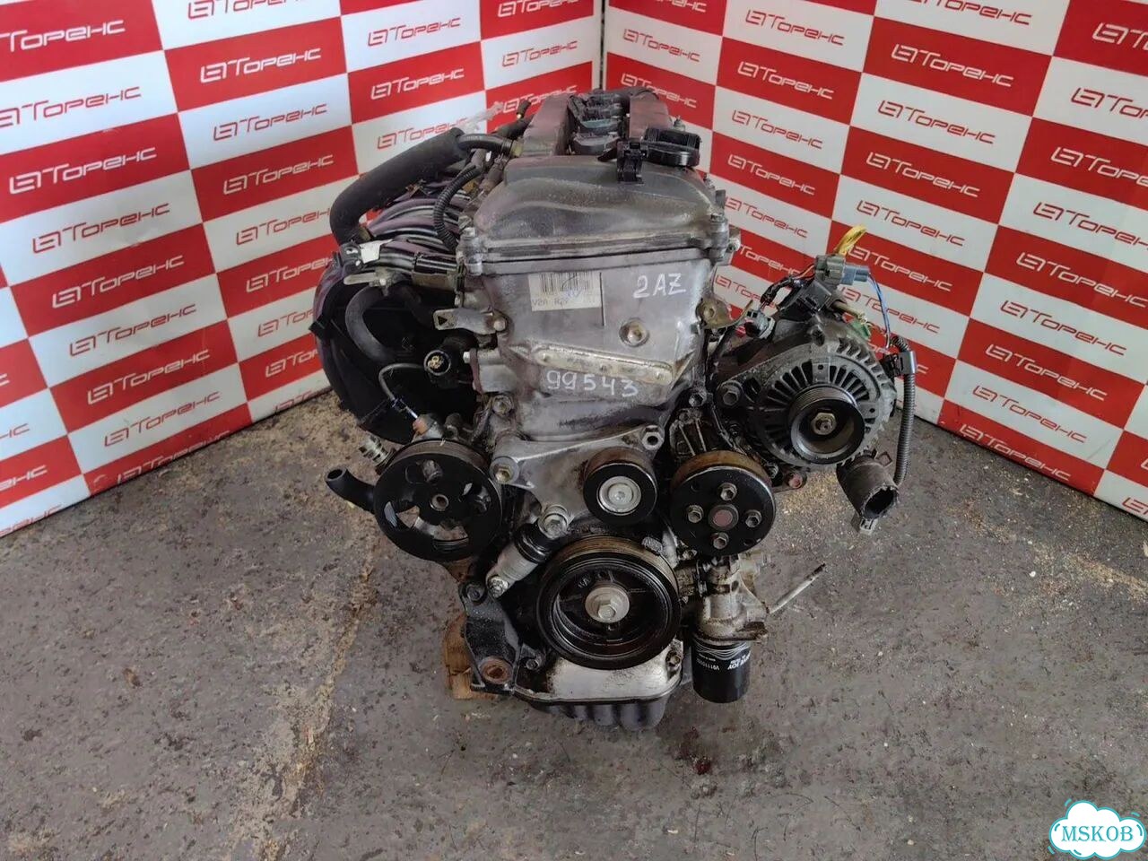 Оригинальный двигатель toyota estima 2AZ FE ACR30 проверено фото 2