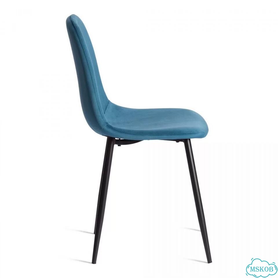 Стул Бриз-Breeze (мод.4724) -1 шт. в упаковке велюр-металл, 44х53х87см, темно-бирюзовый (HLR62) -чер фото 2