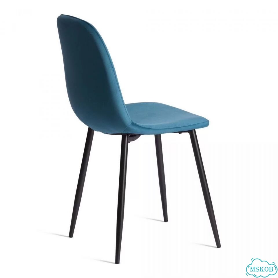 Стул Бриз-Breeze (мод.4724) -1 шт. в упаковке велюр-металл, 44х53х87см, темно-бирюзовый (HLR62) -чер фото 3