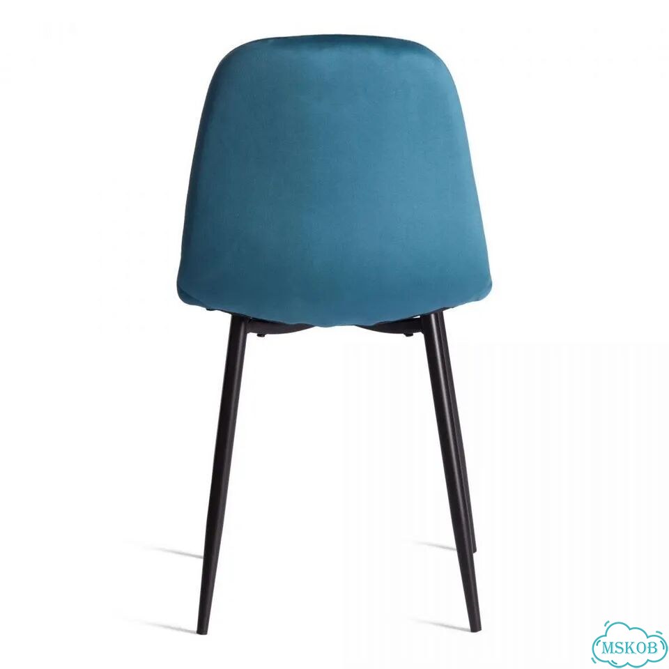 Стул Бриз-Breeze (мод.4724) -1 шт. в упаковке велюр-металл, 44х53х87см, темно-бирюзовый (HLR62) -чер фото 4