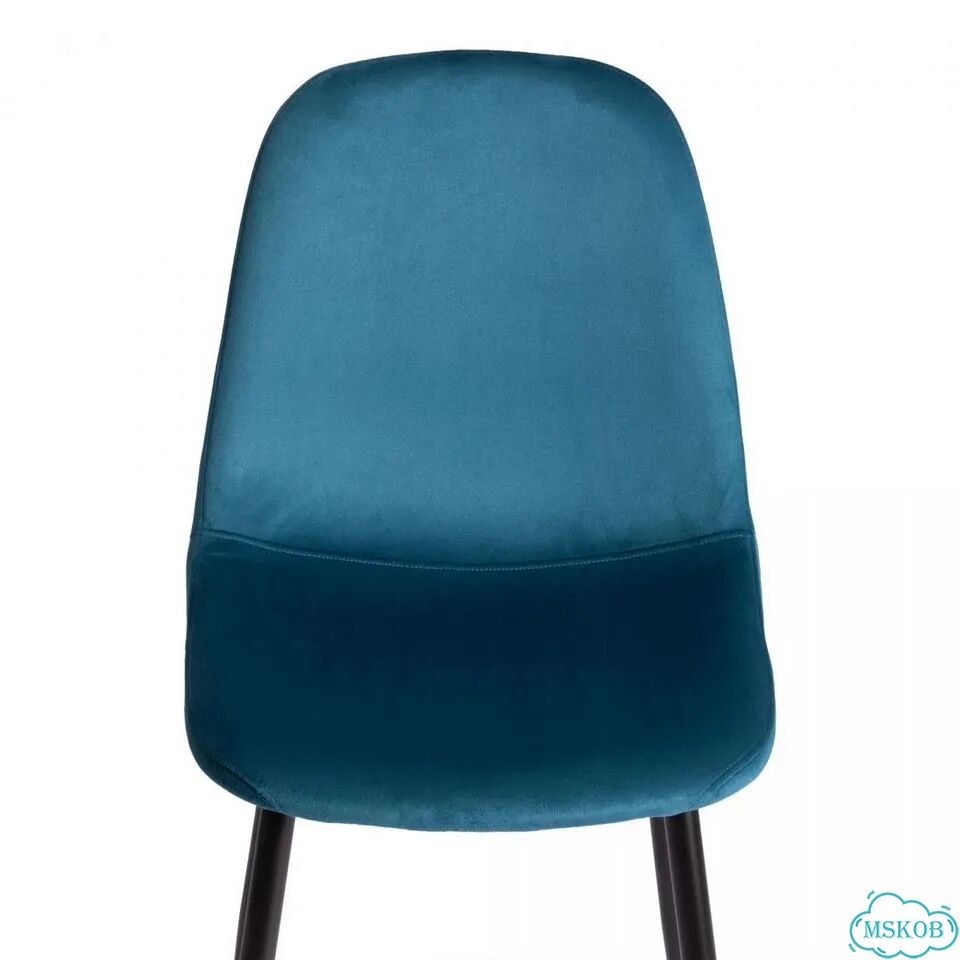 Стул Бриз-Breeze (мод.4724) -1 шт. в упаковке велюр-металл, 44х53х87см, темно-бирюзовый (HLR62) -чер фото 6