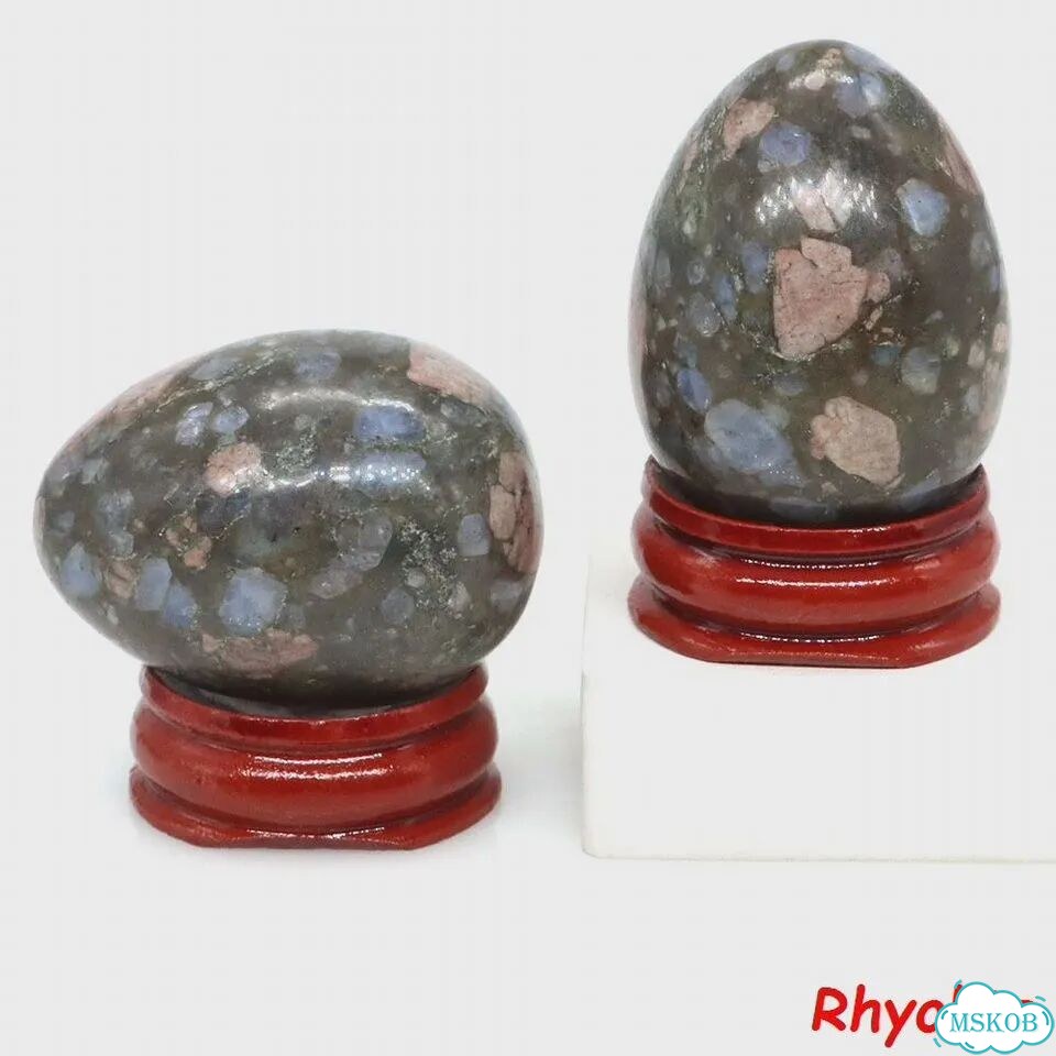 Кристальная статуя яйца 1 PC, Rhyolite фото 1