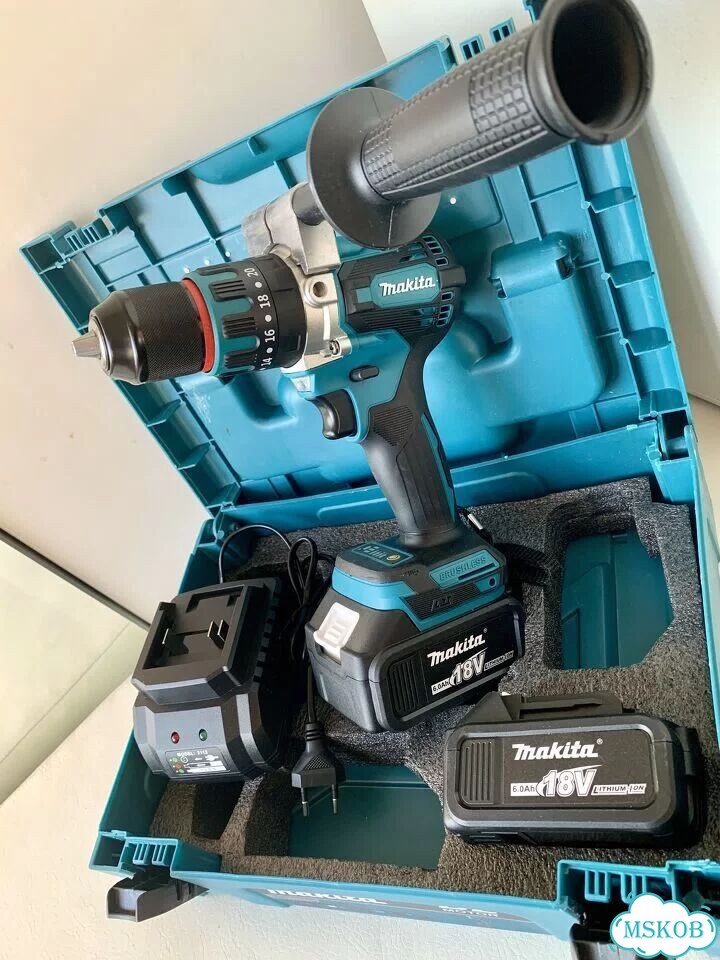 Шуруповёрт дрель ударный Makita мощный бесщёточный фото 1