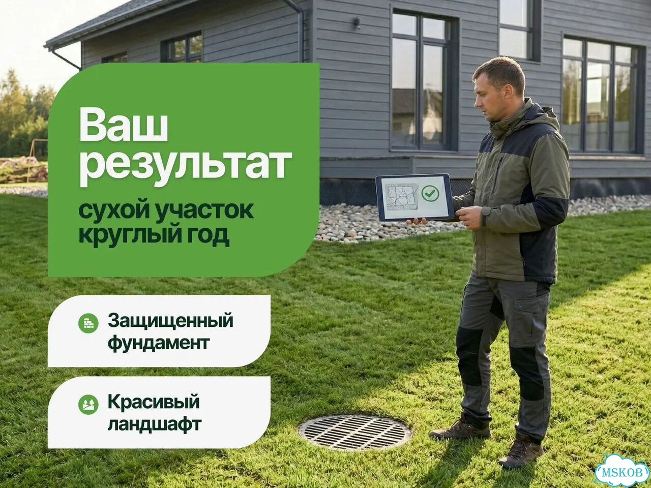 Дренаж участка под ключ / ливневка / водоотведение фото 3