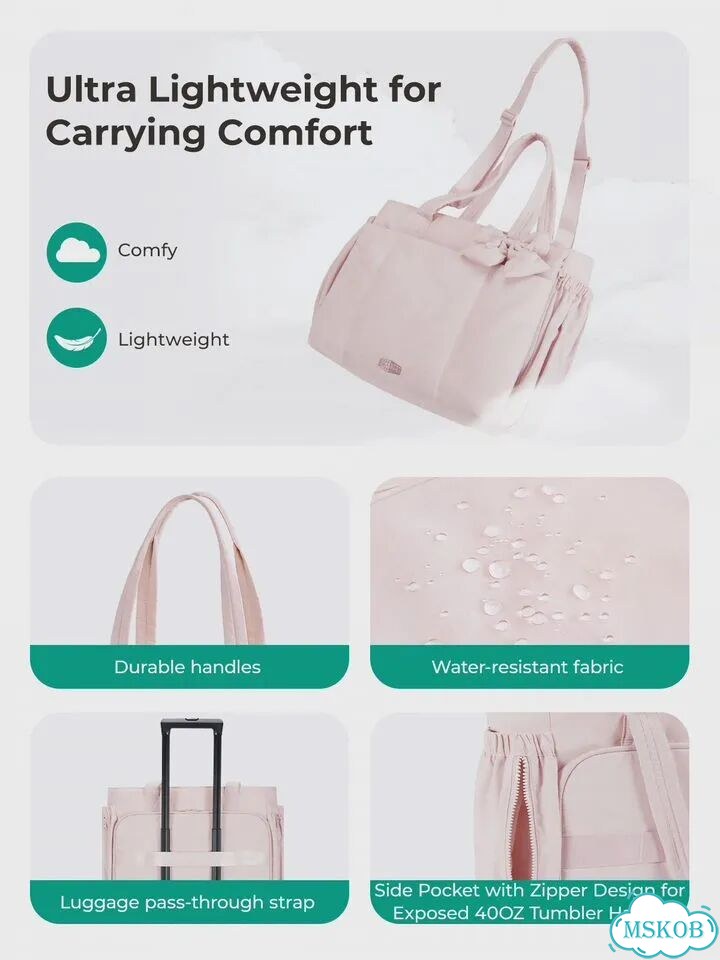Bagsmart Сумка-тоут бордовая 13.1in фото 7