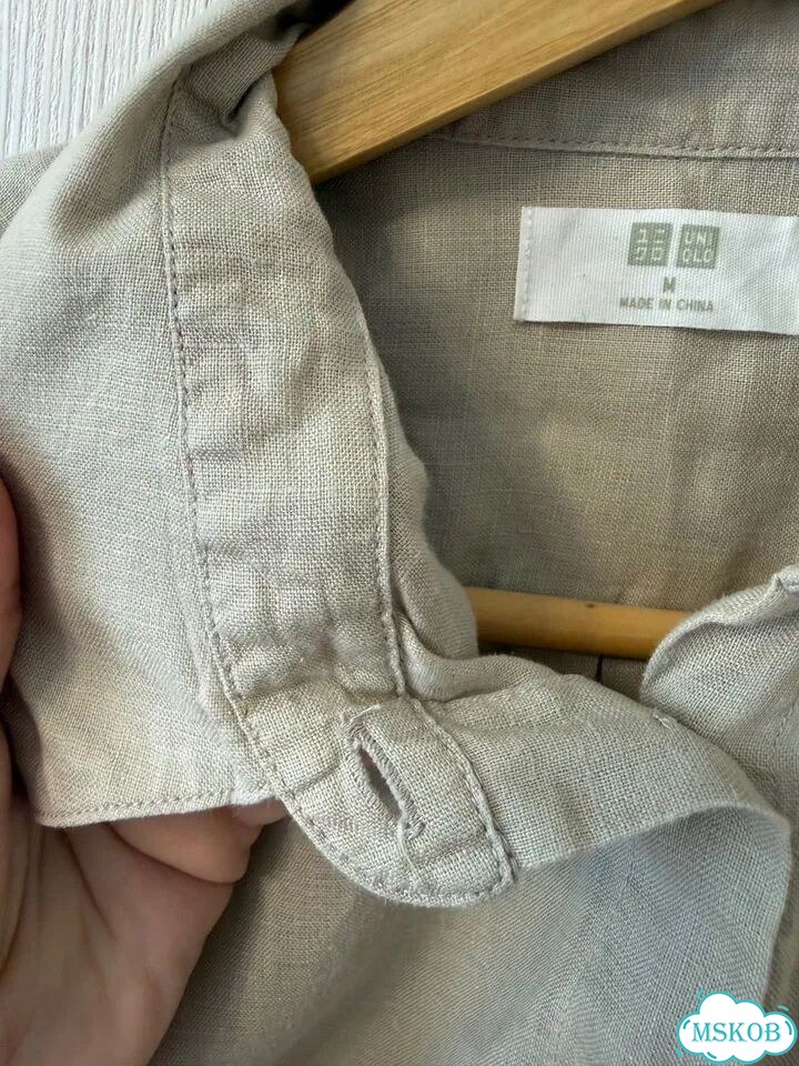 Рубашка женская uniqlo 100% лен, размер М фото 2