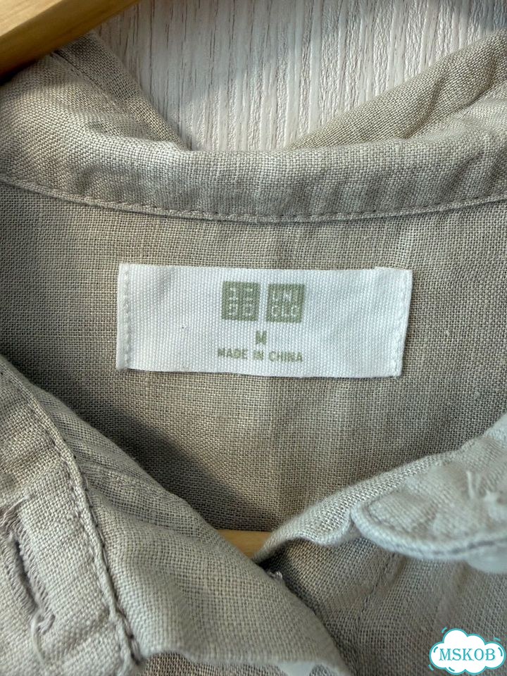 Рубашка женская uniqlo 100% лен, размер М фото 5