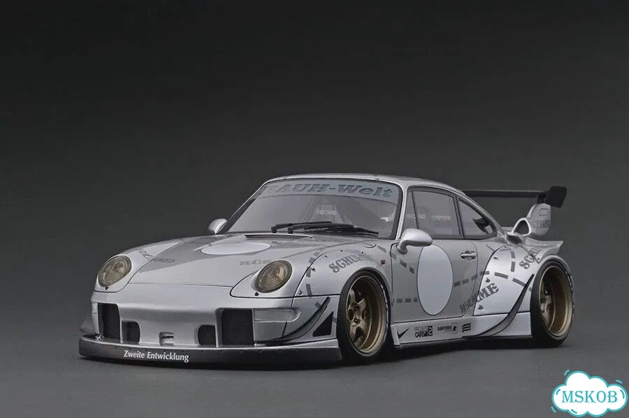 IG Porsche rwb Silver Pig 1/18 фото 1