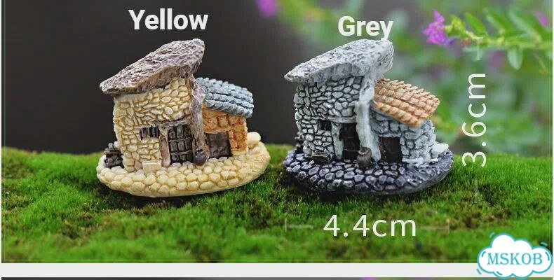 Мини-дом из смолы, серый, Style 2 Grey фото 1