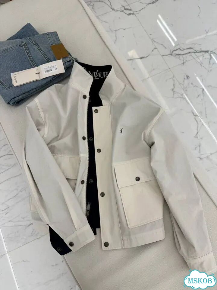 Ветровка двухсторонняя Saint Laurent премиум фото 5