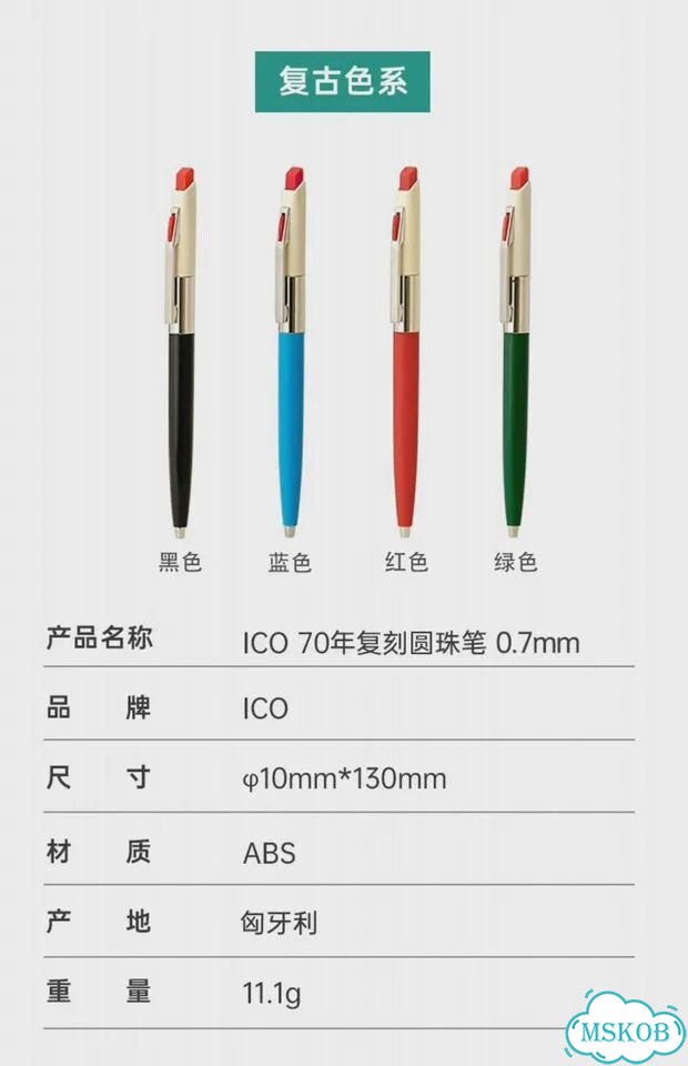 Шариковая ручка ICO Blue 0.8mm фото 6