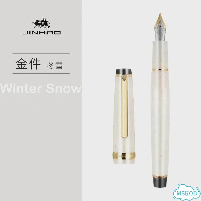 Перьевая ручка Jinhao Winter Snow, перо F фото 1